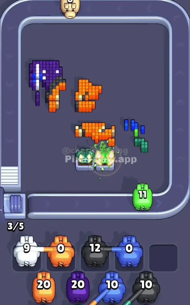 Pixel Flow Level 703 Solution 3