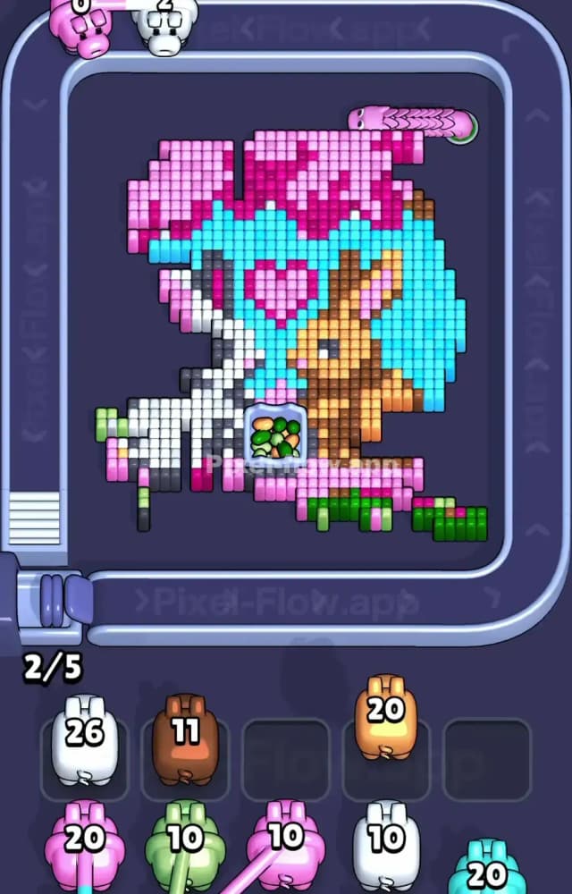 Pixel Flow Level 1484 Solution 1