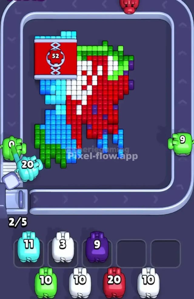 Pixel Flow Level 1671 Solution 2