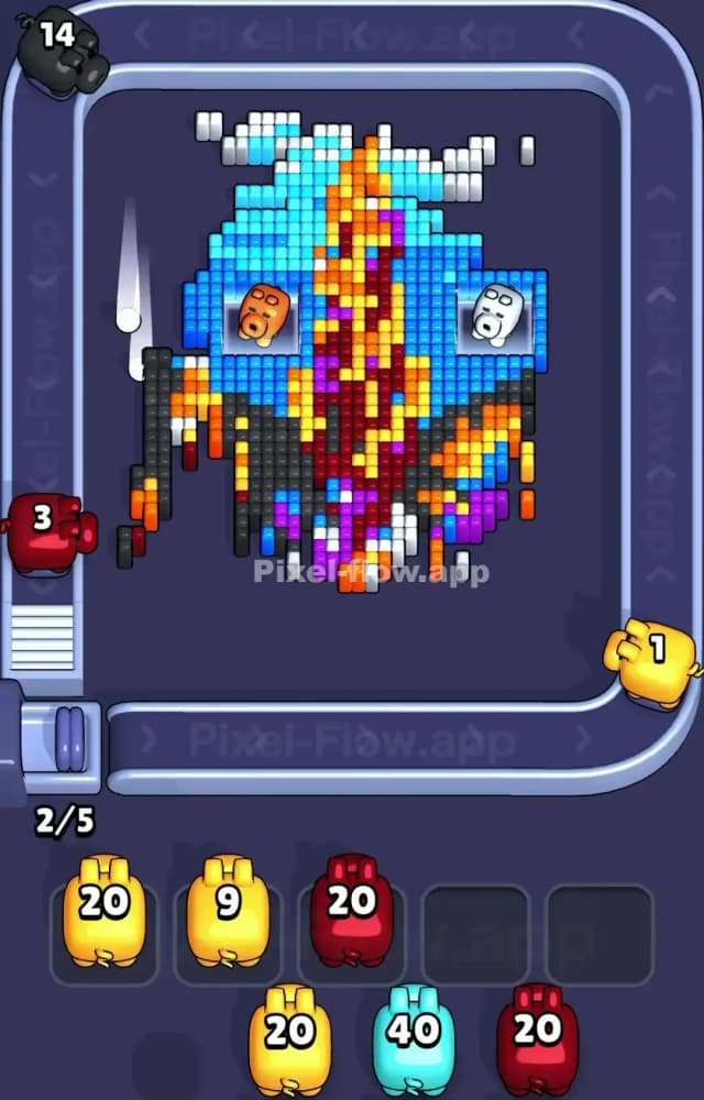 Pixel Flow Level 1163 Solution 2