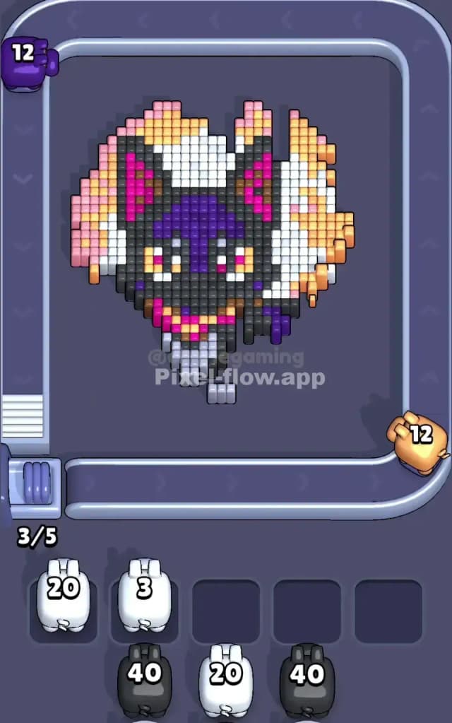 Pixel Flow Level 389 Solution 1