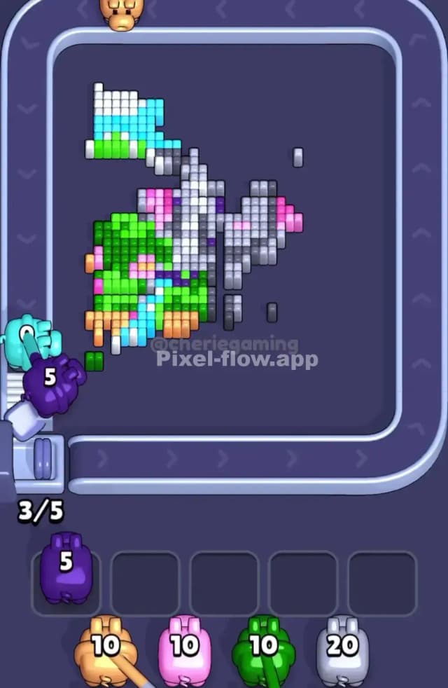 Pixel Flow Level 1834 Solution 2