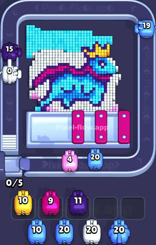 Pixel Flow Level 1455 Solution 1