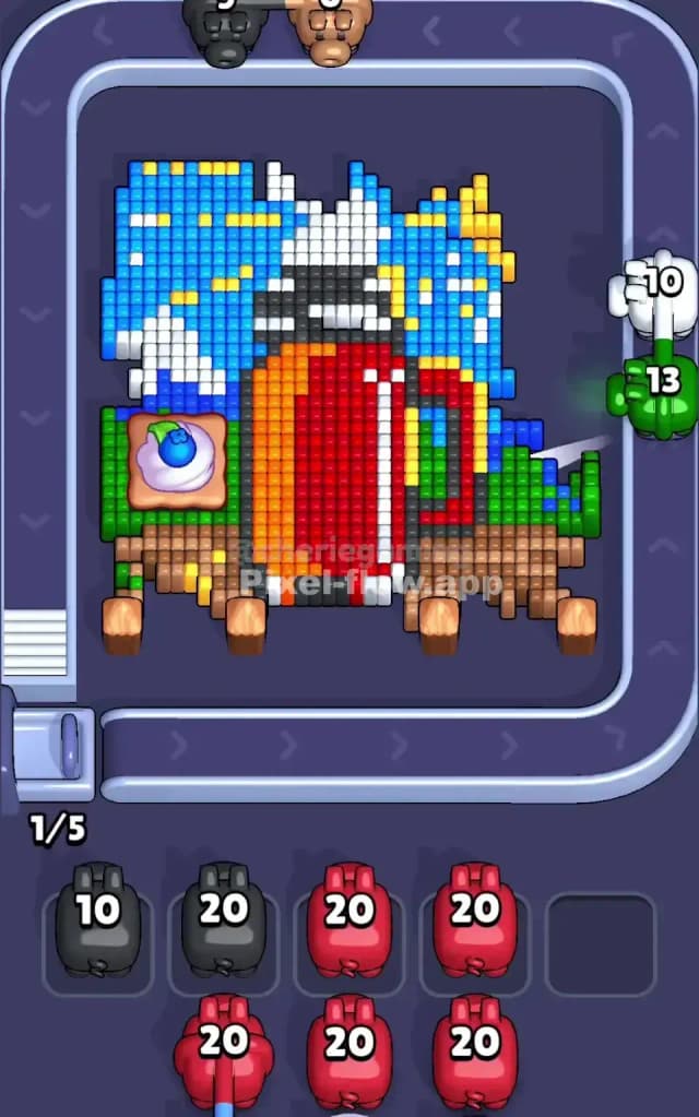 Pixel Flow Level 791 Solution 1