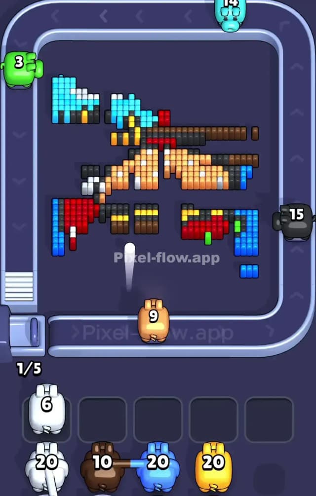 Pixel Flow Level 848 Solution 2