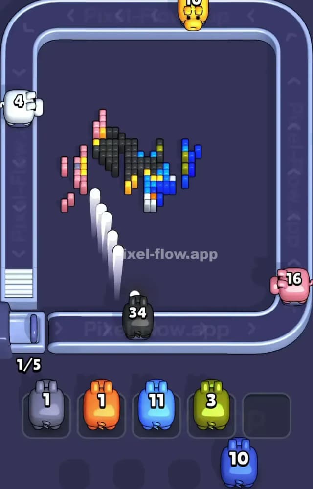 Pixel Flow Level 1452 Solution 3