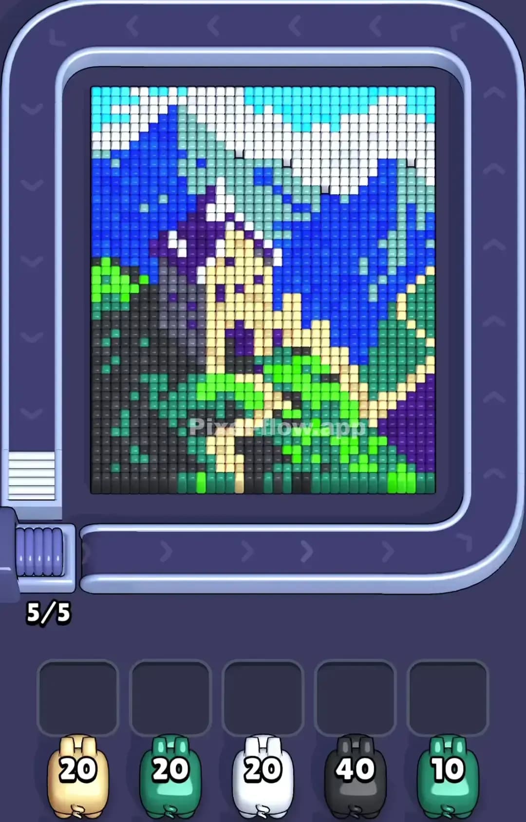 Pixel Flow Level 1010 Screenshot
