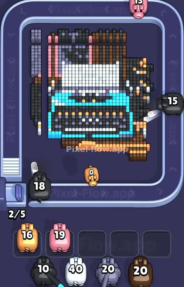 Pixel Flow Level 1542 Solution 2