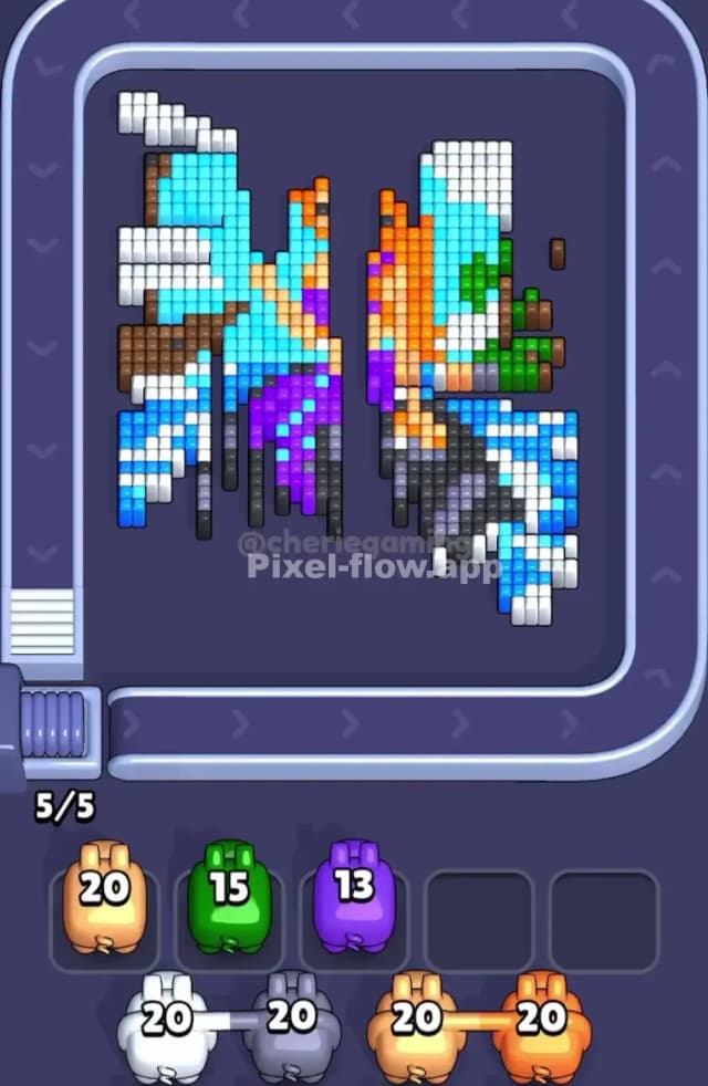 Pixel Flow Level 1840 Solution 2
