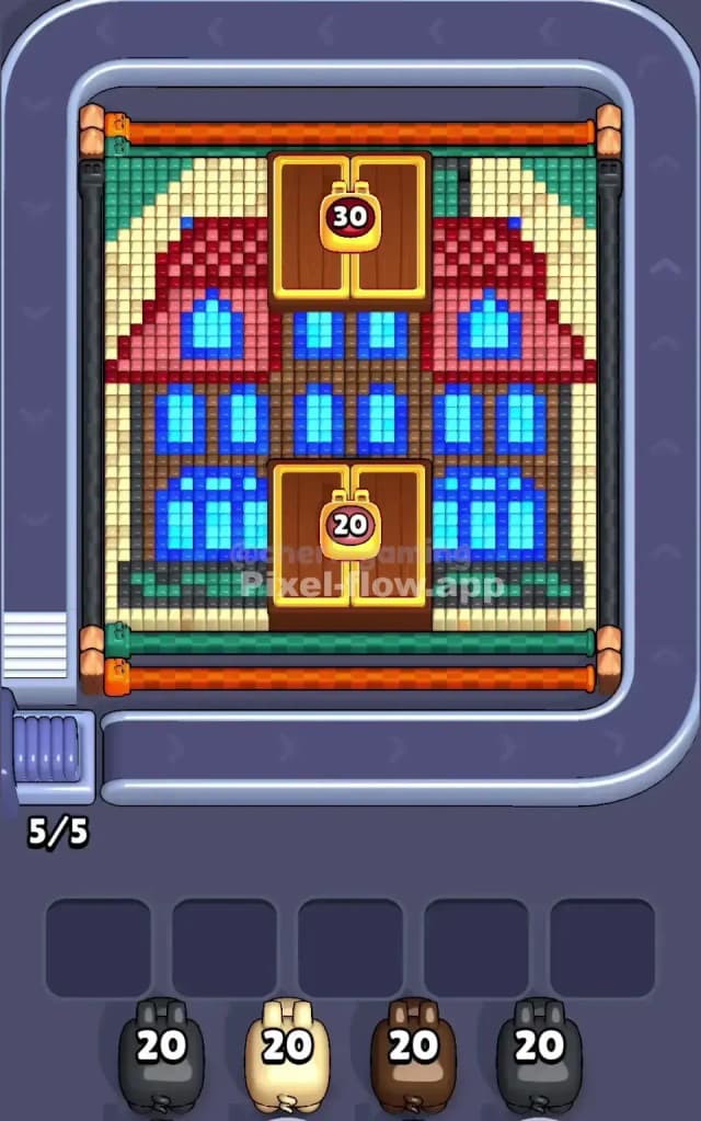 Pixel Flow Level 497 Gameplay