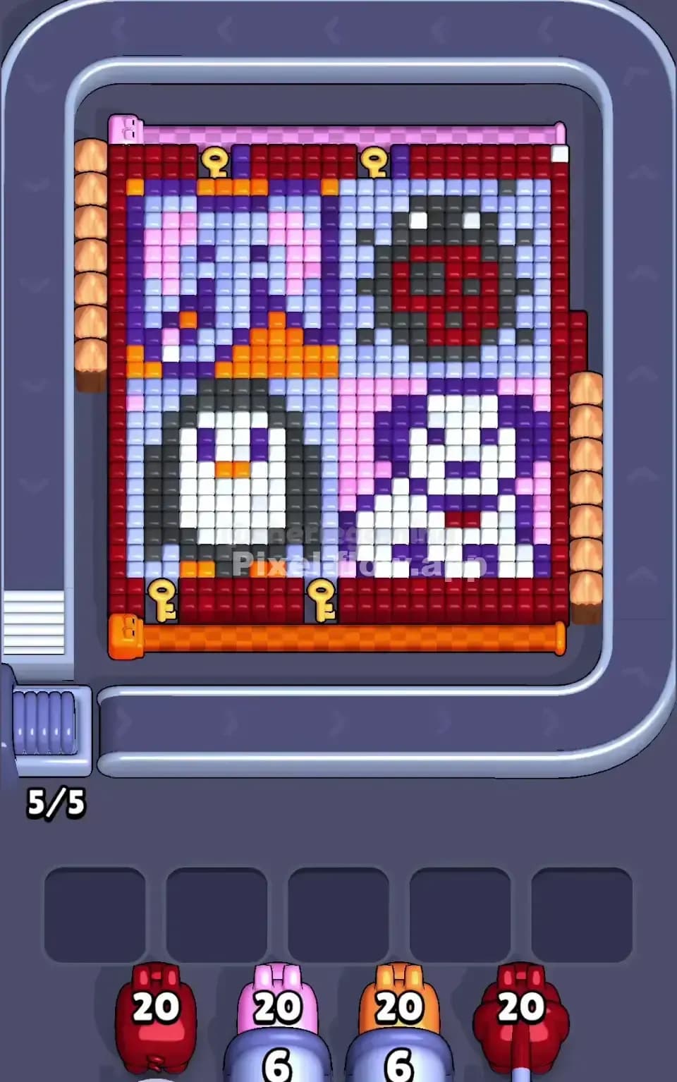 Pixel Flow Level 477 Screenshot