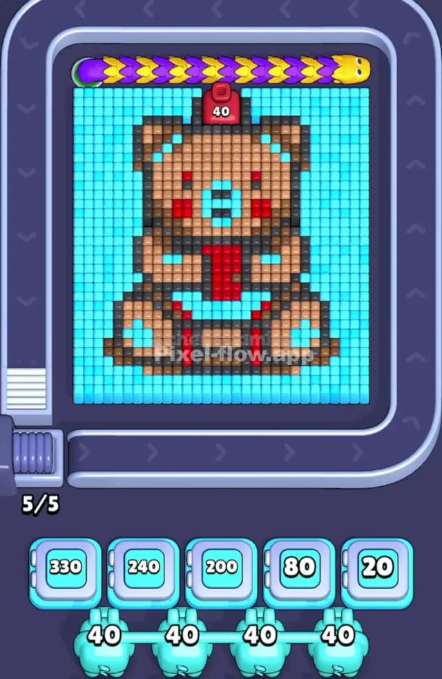 Pixel Flow Level 1802 Gameplay