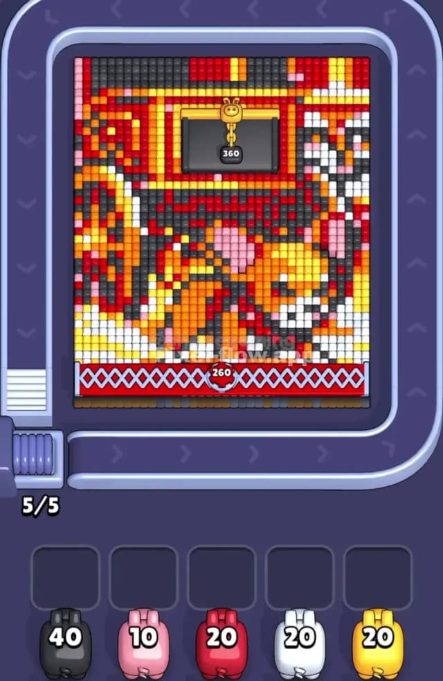 Pixel Flow Level 1836 Gameplay