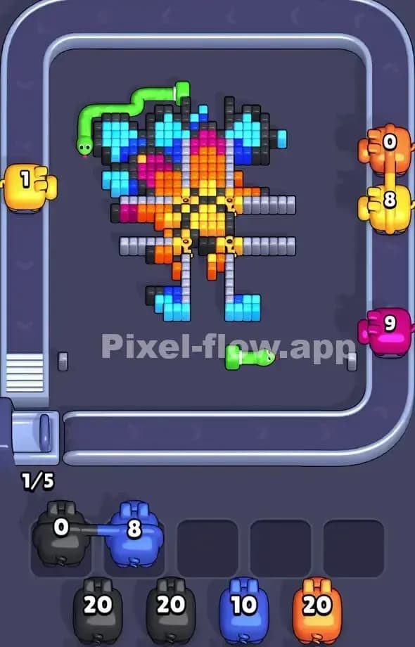 Pixel Flow Level 504 Solution 2