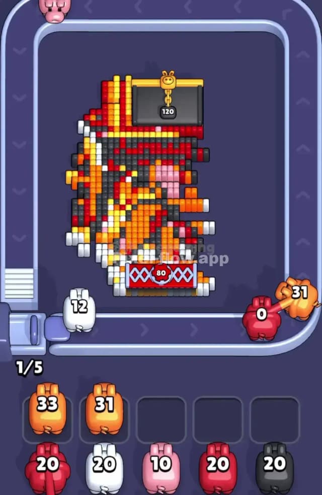 Pixel Flow Level 1836 Solution 2