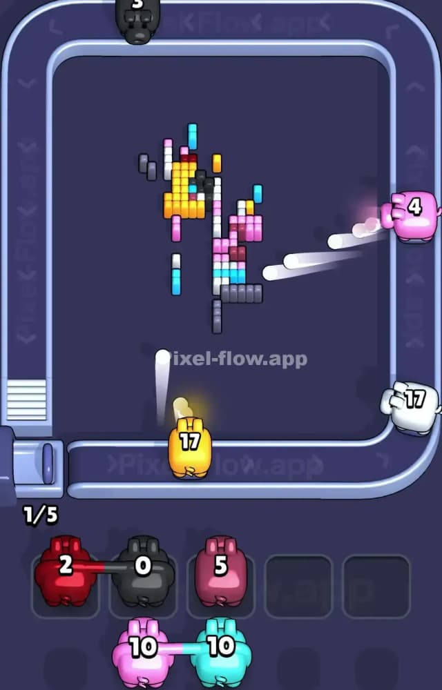 Pixel Flow Level 1516 Solution 3