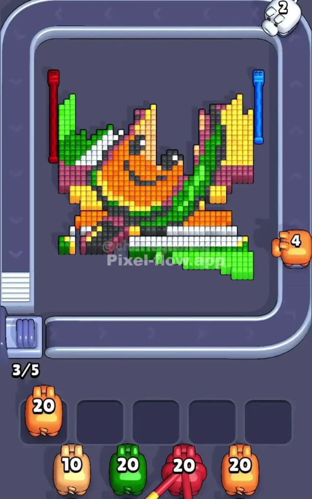 Pixel Flow Level 691 Solution 2