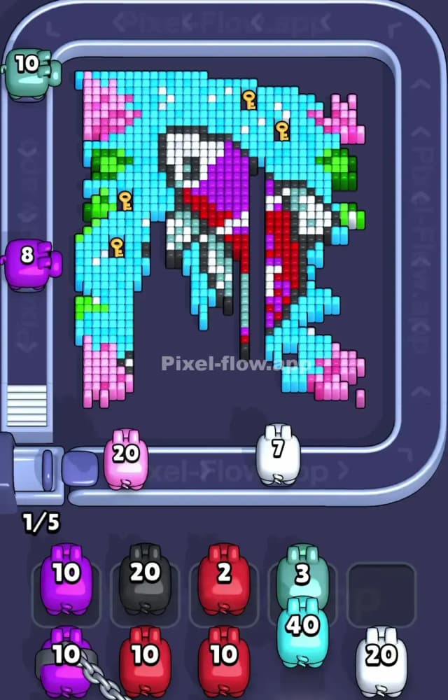 Pixel Flow Level 1546 Solution 2