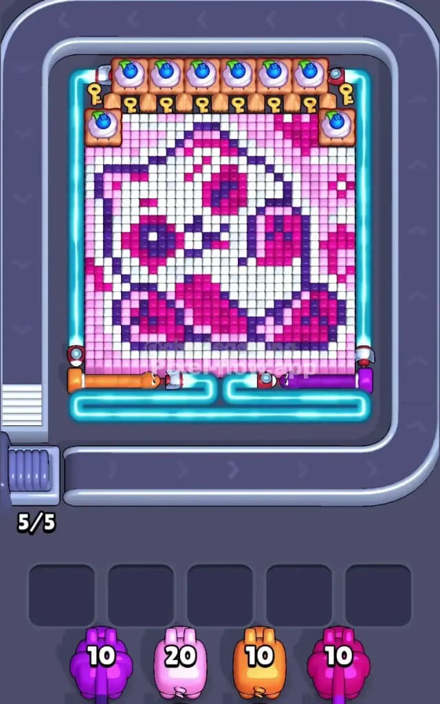 Pixel Flow Level 697 Gameplay