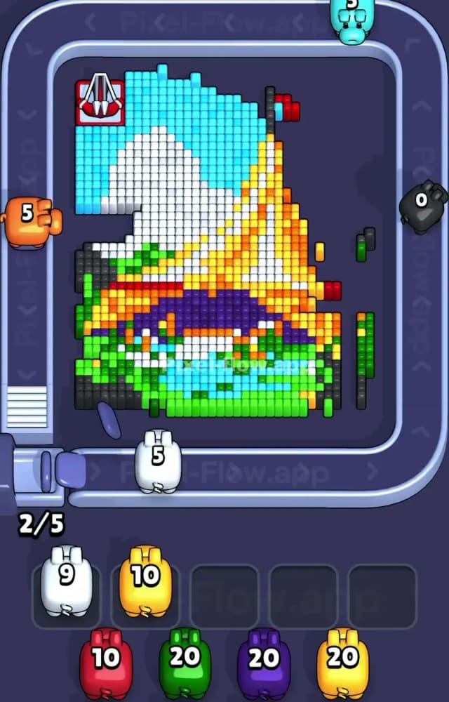 Pixel Flow Level 1532 Solution 1
