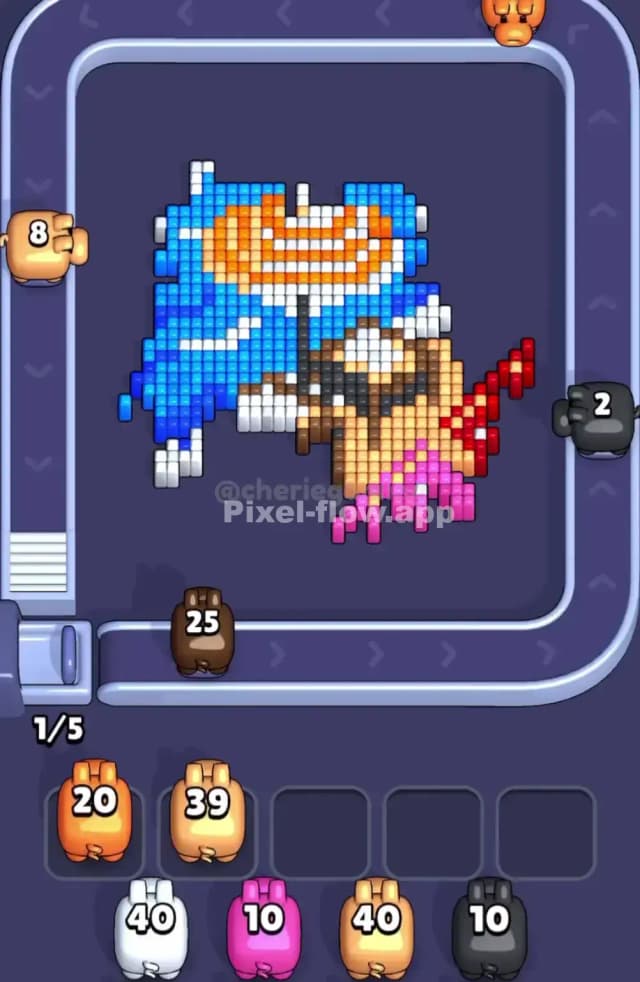 Pixel Flow Level 1847 Solution 2