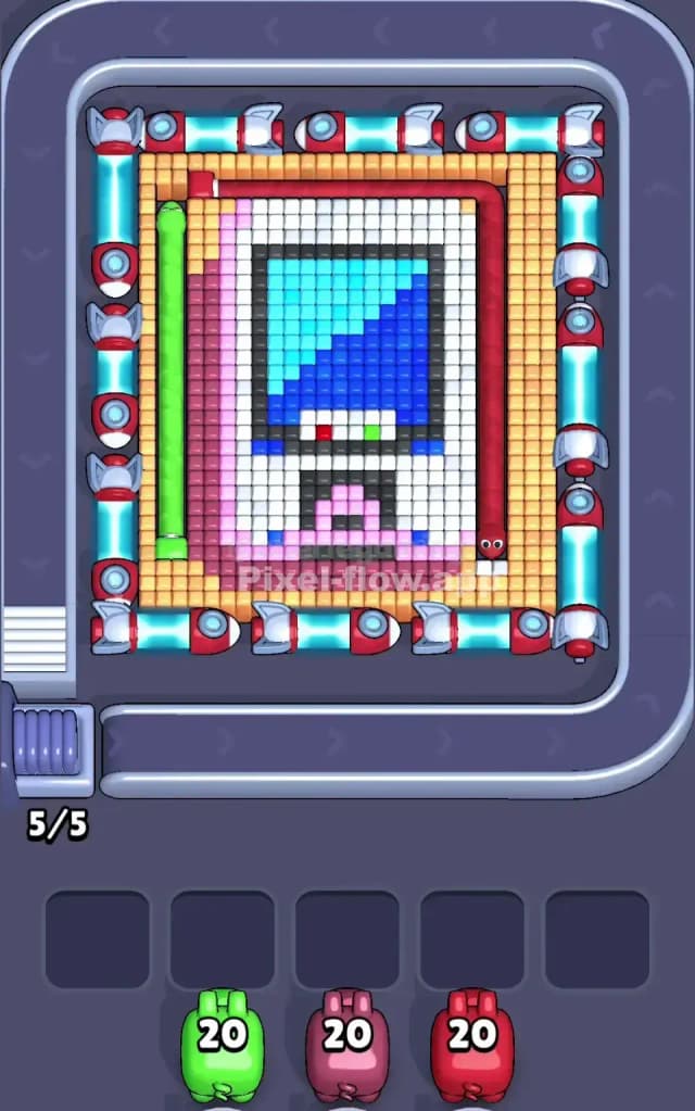 Pixel Flow Level 539 Gameplay