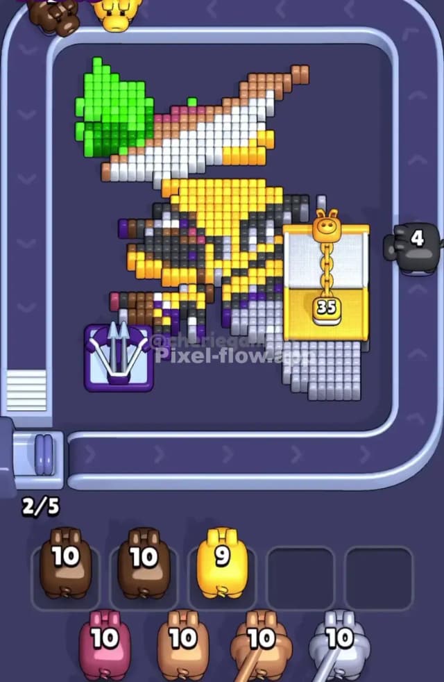 Pixel Flow Level 1883 Solution 2