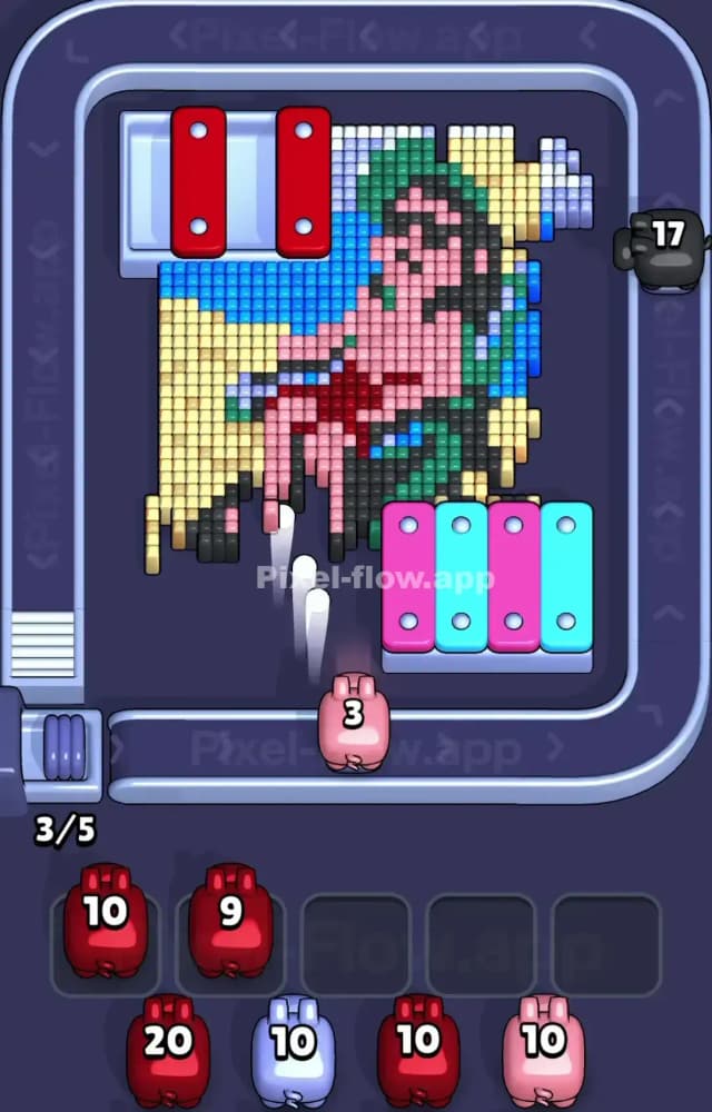 Pixel Flow Level 1490 Solution 1