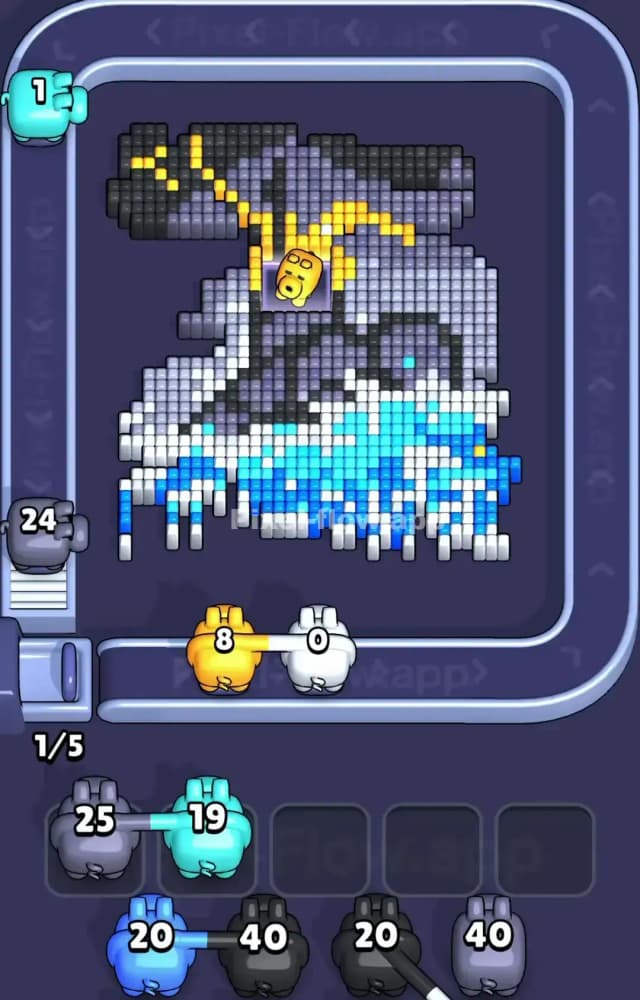 Pixel Flow Level 1553 Solution 1