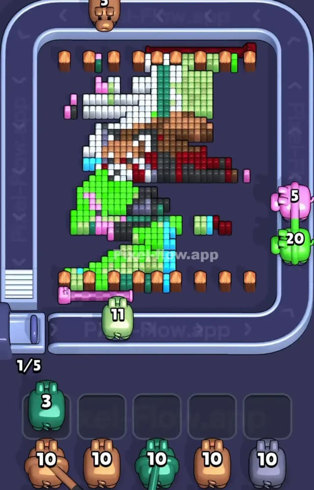 Pixel Flow Level 1445 Solution 2