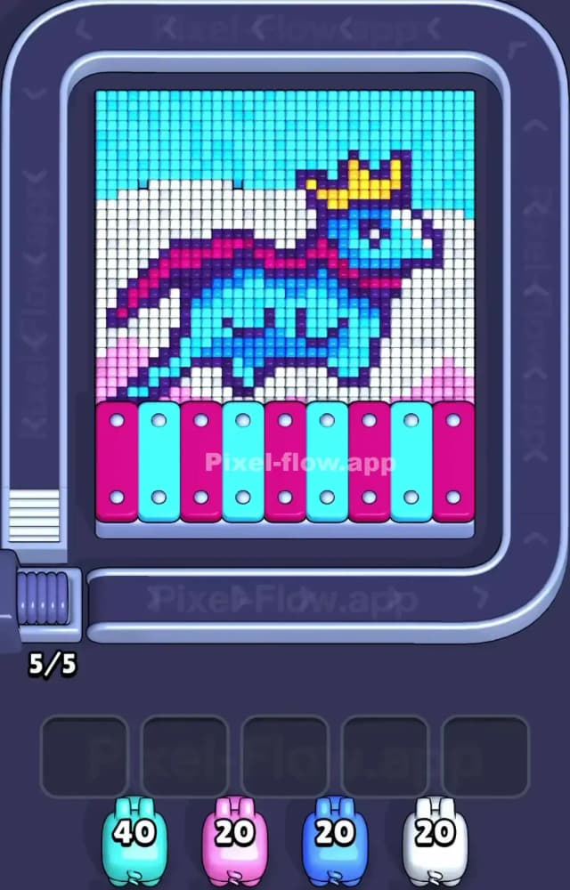 Pixel Flow Level 1455 Gameplay