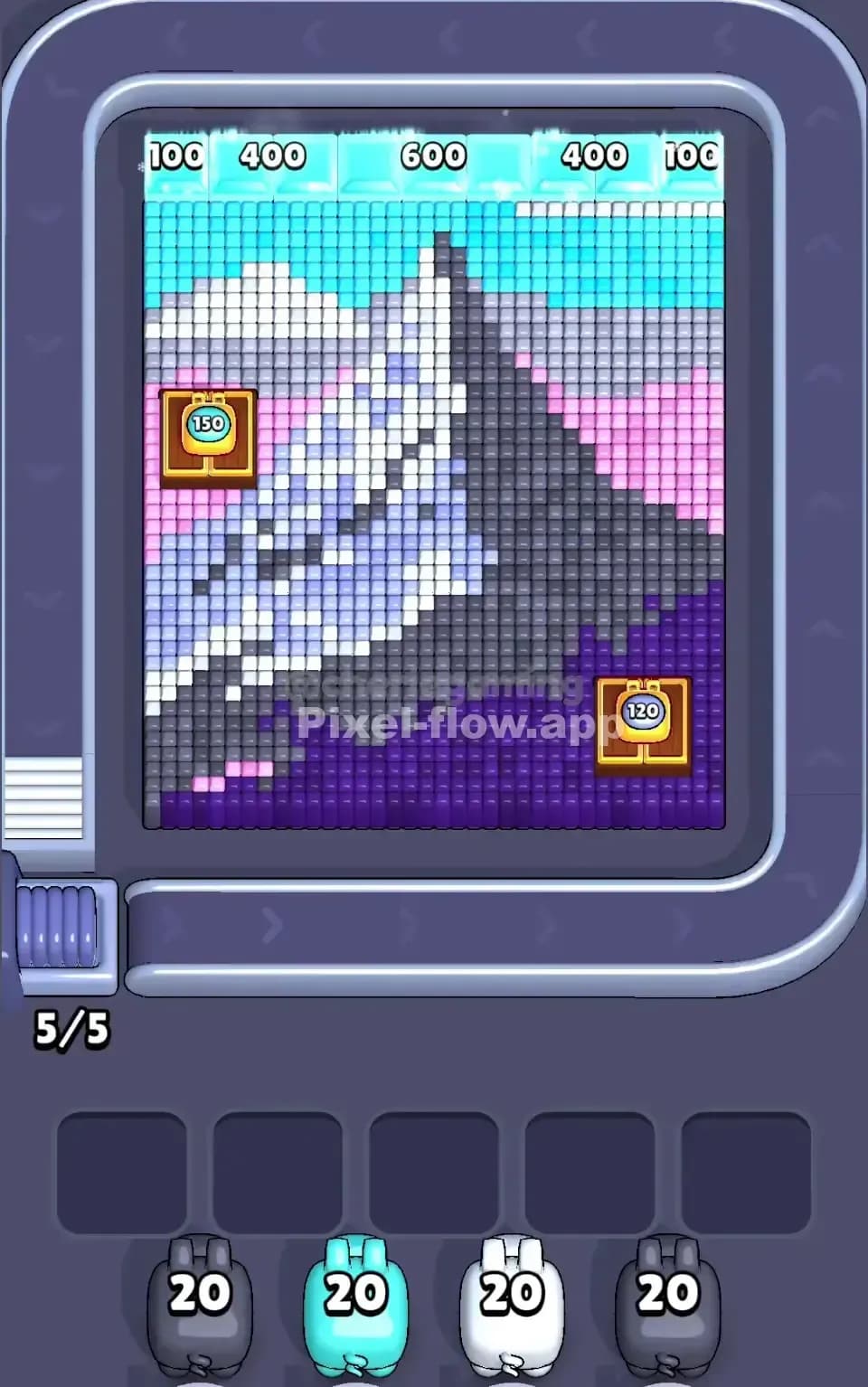 Pixel Flow Level 736 Screenshot