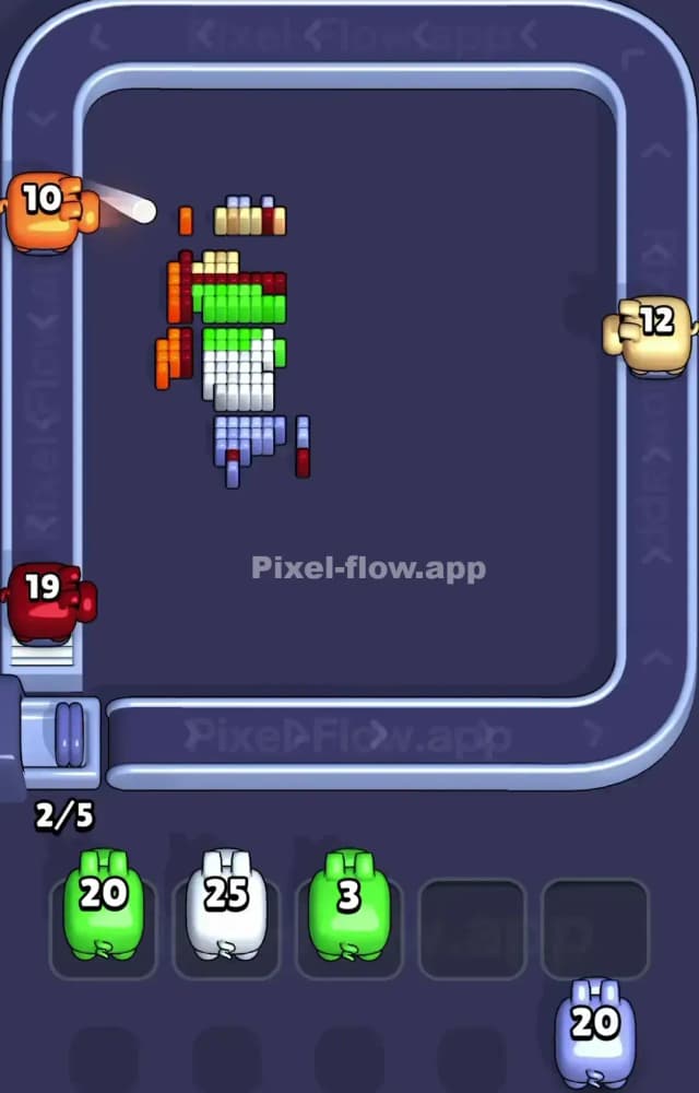 Pixel Flow Level 1169 Solution 3
