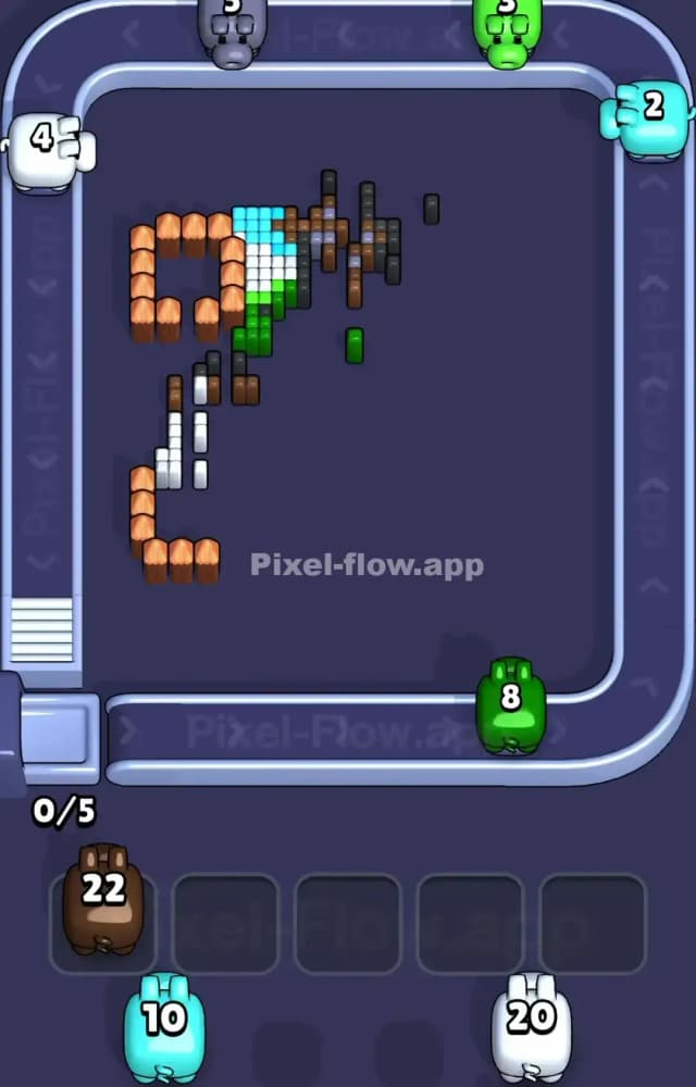 Pixel Flow Level 1566 Solution 3