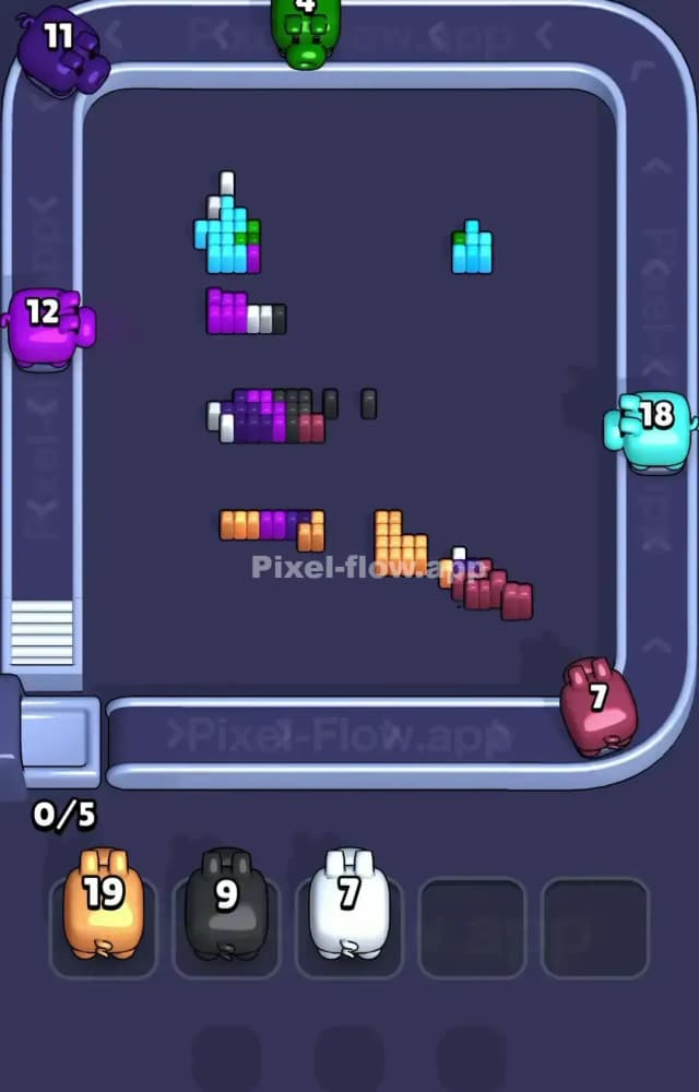 Pixel Flow Level 1461 Solution 3