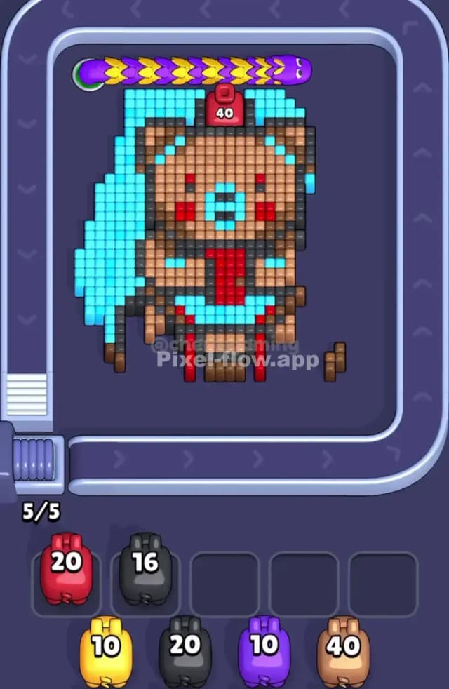 Pixel Flow Level 1802 Solution 1