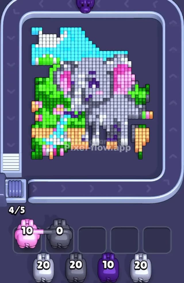 Pixel Flow Level 1834 Solution 1