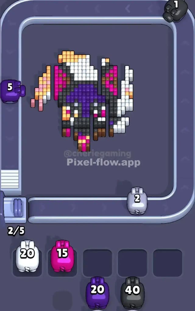 Pixel Flow Level 389 Solution 2