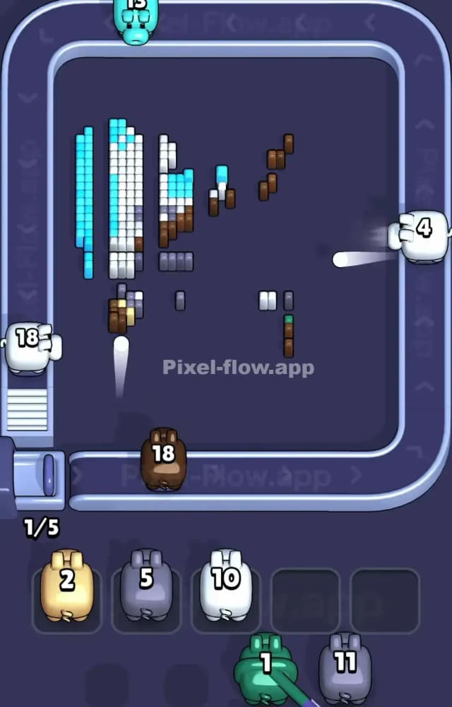 Pixel Flow Level 1514 Solution 3
