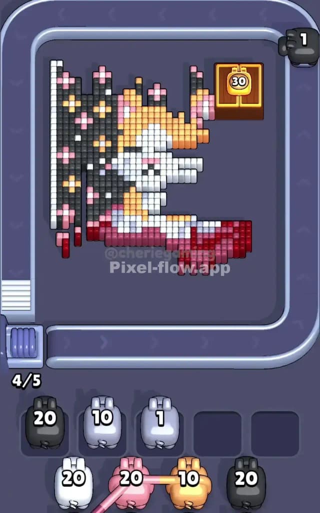 Pixel Flow Level 718 Solution 2