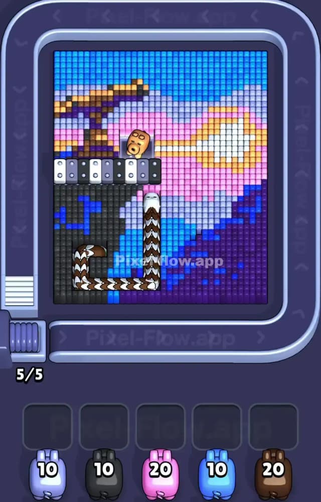 Pixel Flow Level 1537 Gameplay