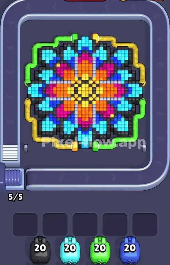 Pixel Flow Level 504 Gameplay