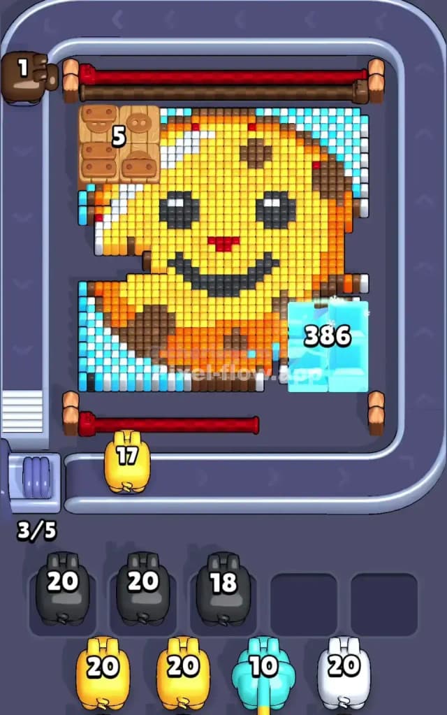 Pixel Flow Level 714 Solution 1