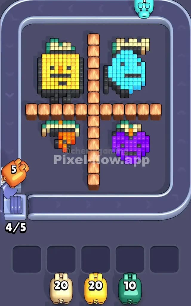 Pixel Flow Level 135 Solution 1