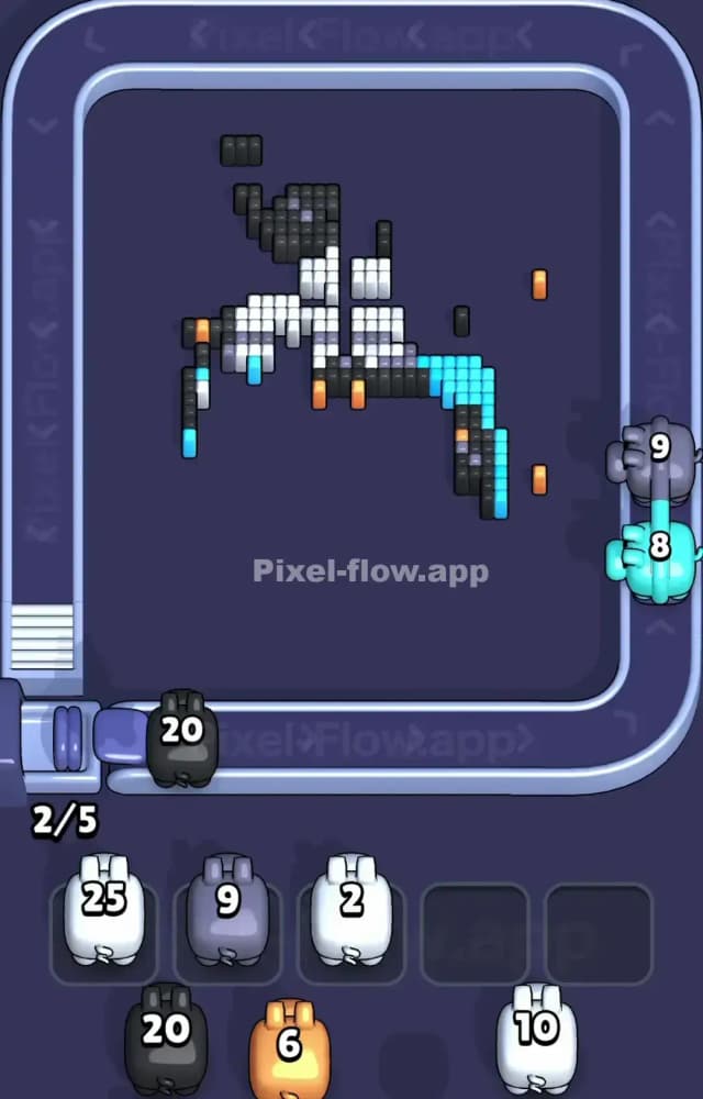 Pixel Flow Level 1542 Solution 3