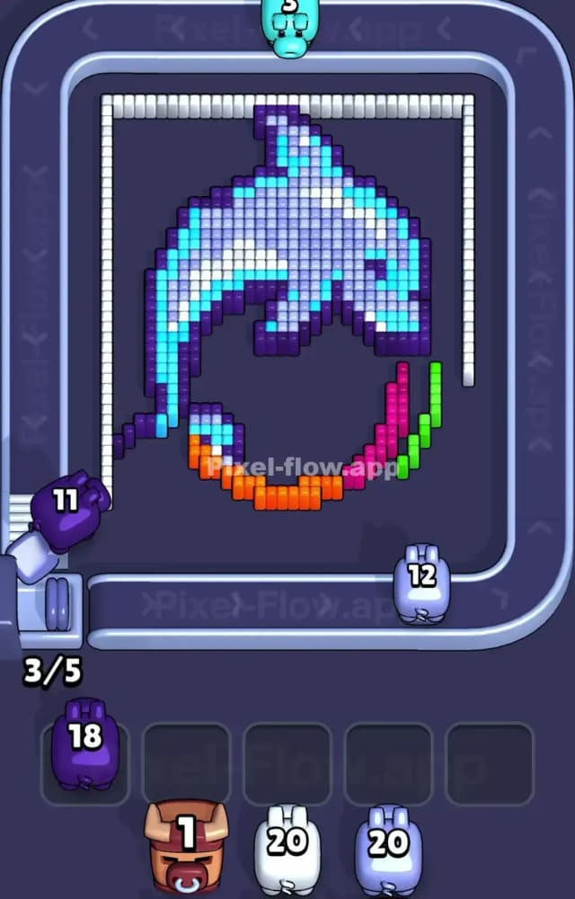 Pixel Flow Level 1551 Solution 2