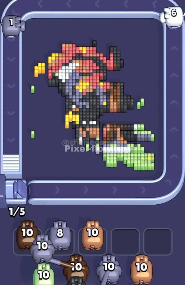 Pixel Flow Level 1898 Solution 2
