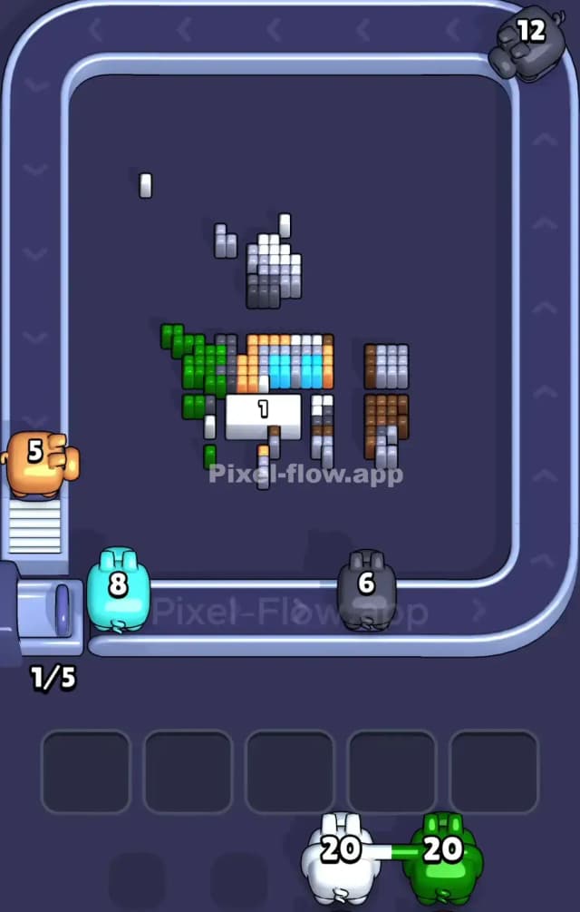 Pixel Flow Level 862 Solution 2