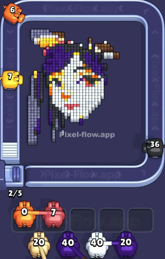 Pixel Flow Level 1573 Solution 2