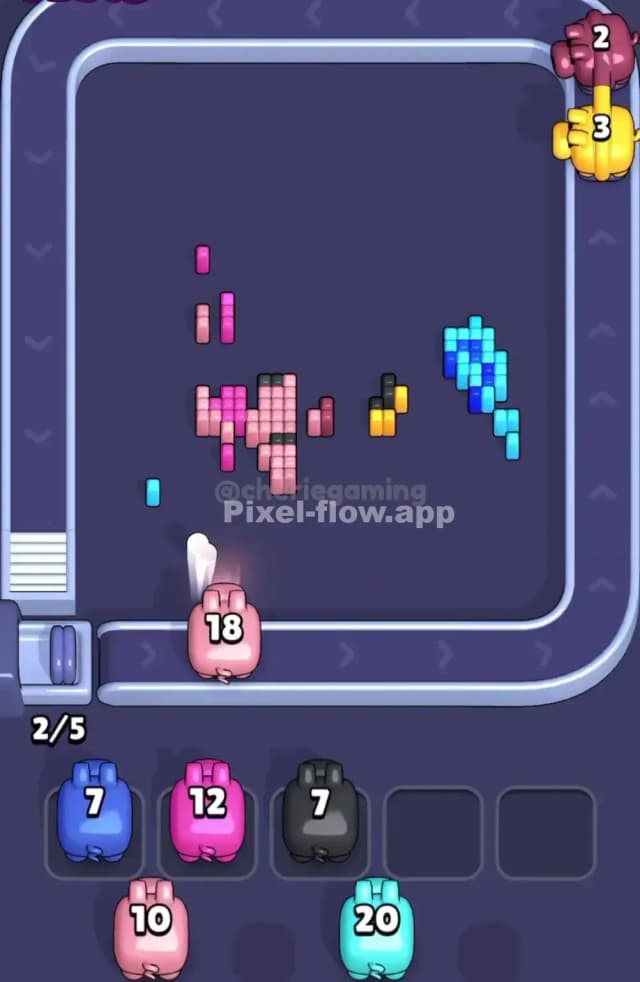 Pixel Flow Level 1877 Solution 3